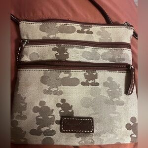 Dooney & Bourke Y2K Beige and Brown Mickey Crossbody Bag Collectible